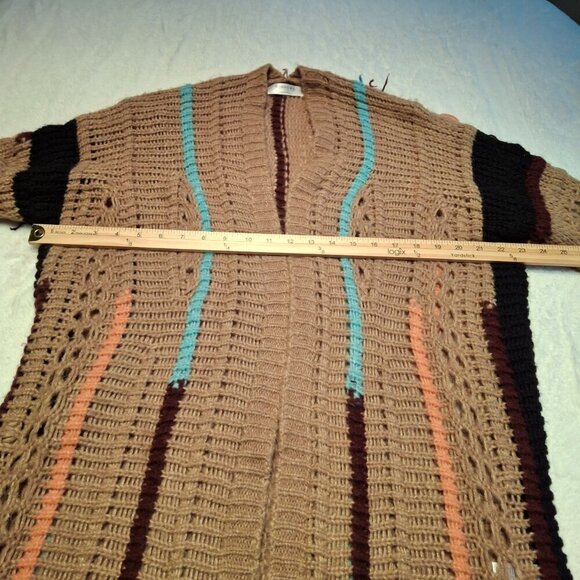 Anonyme Designers Crochet Cardigan Sz M/L Wool Colorful 70s Hippie Retro Boho - Picture 14 of 16